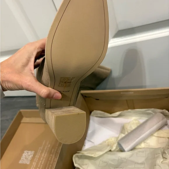 Dolce Vita Flynn Truffle Suede Knee Hogh Boots NEW - Picture 6 of 9